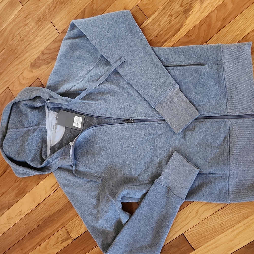 Heather Gray Zip-Up Hoodie Jacket - Women